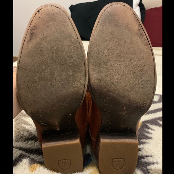 Tecovas "The Jasper" Brown Smooth Ostrich Cowboy Boots - Picture 2 of 5